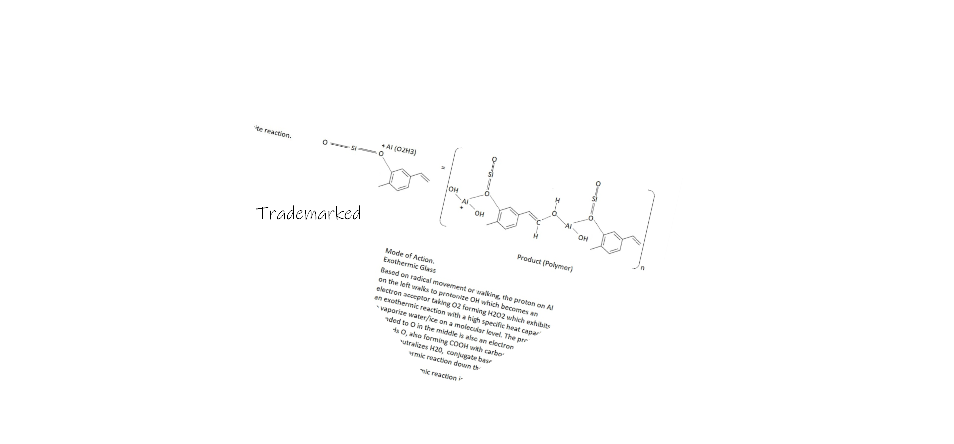 Exothermic polymer